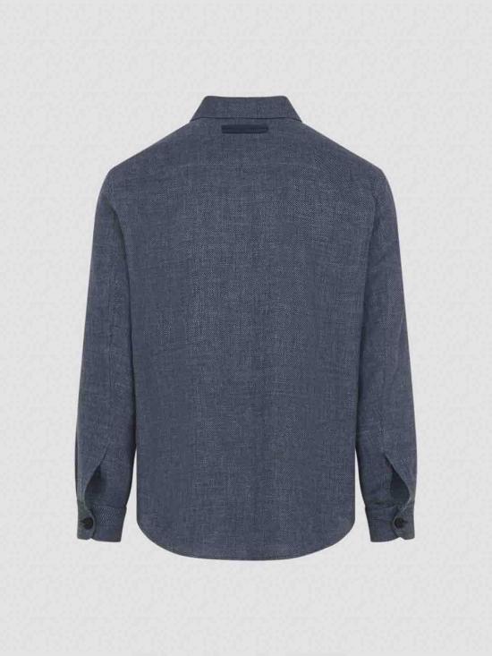 26SS 에르메네질도제냐 긴팔 셔츠 UHV75A3SOT52B07 Blue - ERMENEGILDO ZEGNA