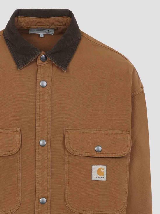 26SS 칼하트 프레스콧 셔츠 자켓 I03648400SGD03 Brown - CARHARTT