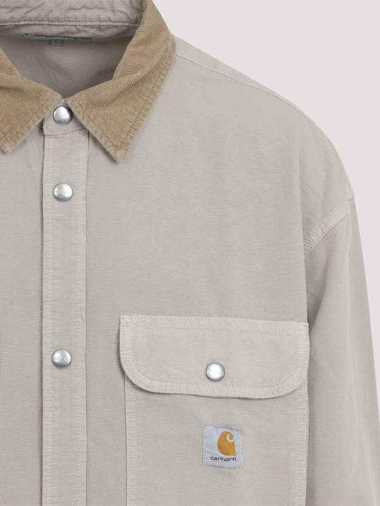 26SS 칼하트 프레스콧 셔츠 자켓 I0364843VYGD03 Beige - CARHARTT