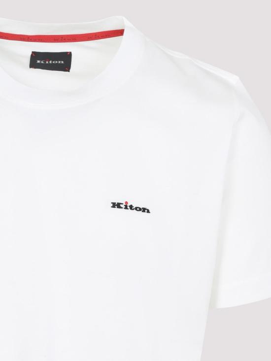 26SS 키톤 반팔 티셔츠 UMK1274A0240006 White - KITON