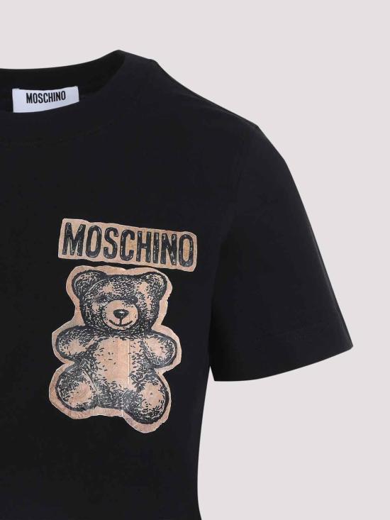26SS 모스키노 반팔 티셔츠 261DA071404411555 Black - MOSCHINO