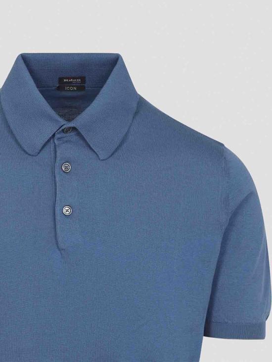 26SS 키톤 폴로 티셔츠 UMKXX33K354000 Blue - KITON
