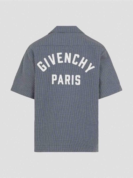 26SS 지방시 반팔 셔츠 BM616J16BG114 Blue - GIVENCHY