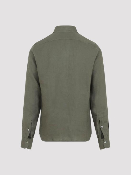 26SS 키톤 긴팔 셔츠 UCWMH0969009000 Green - KITON