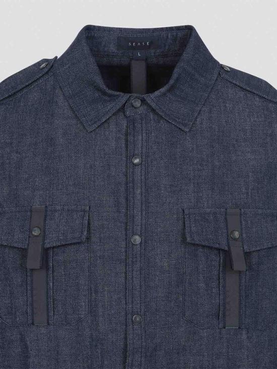 26SS 씨세 긴팔 셔츠 JJ043TN413B82 Medium Wash - SEASE
