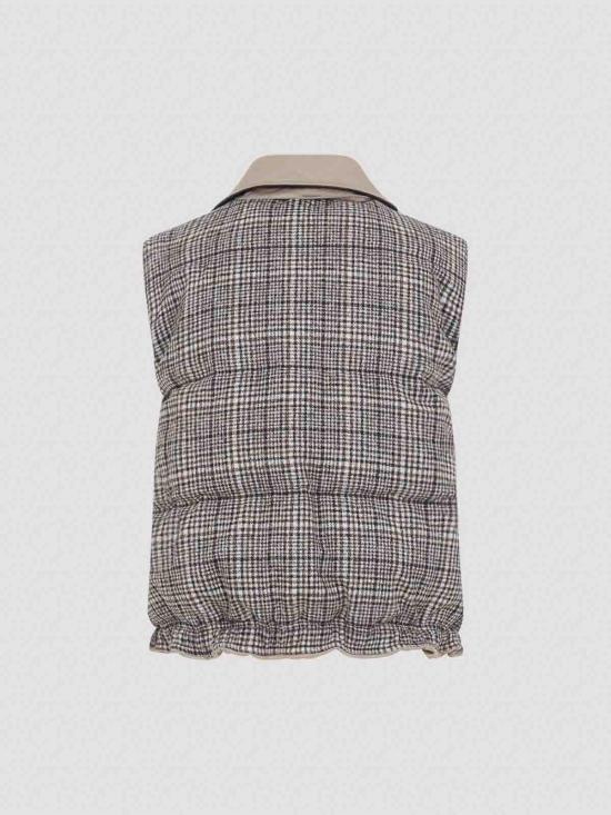 25FW 브루넬로 쿠치넬리 패딩 조끼 ML5977142PC631 Brown - BRUNELLO CUCINELLI