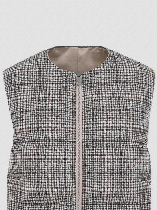 25FW 브루넬로 쿠치넬리 패딩 조끼 ML5977142PC631 Brown - BRUNELLO CUCINELLI