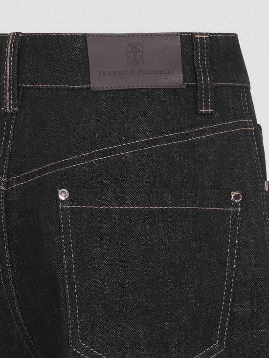 25FW 브루넬로 쿠치넬리 스트레이트 팬츠 MP134P4021C002 Black - BRUNELLO CUCINELLI