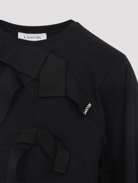 26SS 랑방 긴팔 티셔츠 RWTS0029J055P210 Black - LANVIN