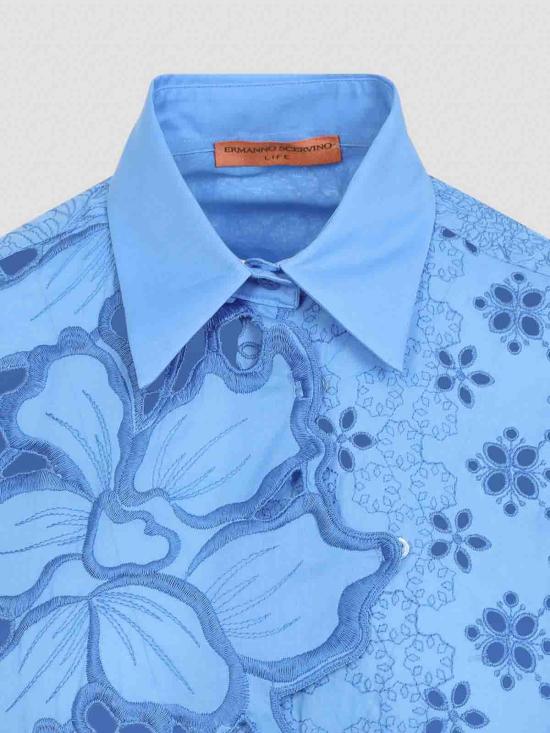 26SS 에르마노 설비노 블라우스 D484K616QYD74037 Blue - ERMANNO SCERVINO