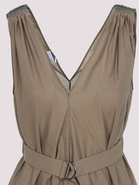 26SS 브루넬로 쿠치넬리 미디 스커트 M0F79A5092C9266 Beige - BRUNELLO CUCINELLI