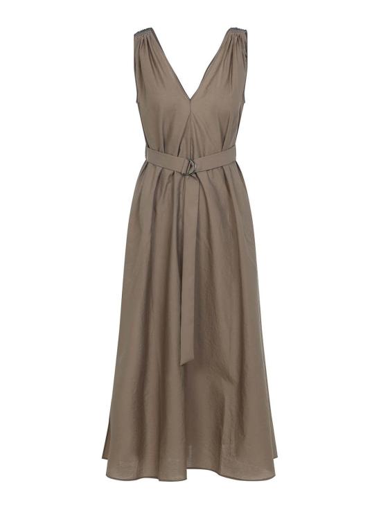 26SS 브루넬로 쿠치넬리 미디 스커트 M0F79A5092C9266 Beige