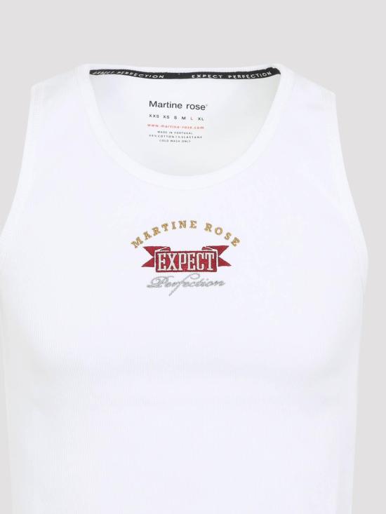 26SS 마틴로즈 민소매 티셔츠 686JE08000FWHT White - MARTINE ROSE