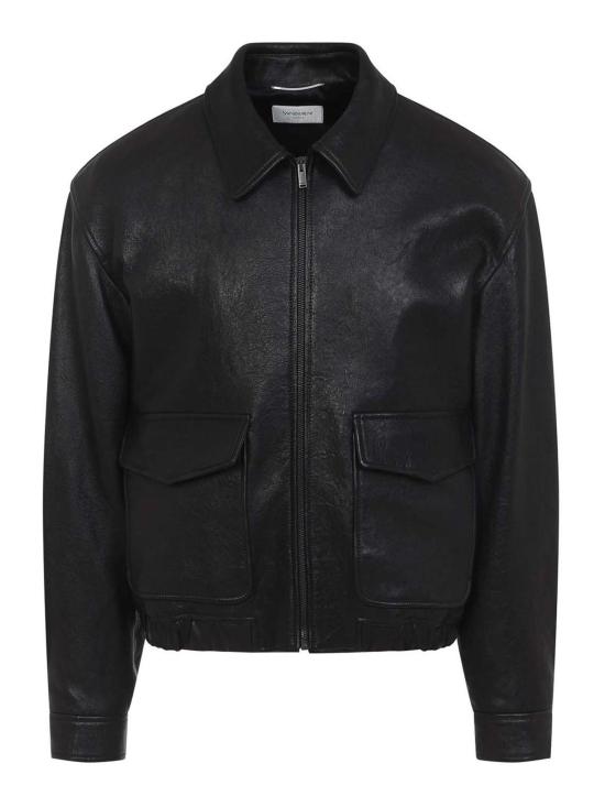 26SS 생로랑 버블 램스킨 쇼트 재킷 859948YCNF21000 Black