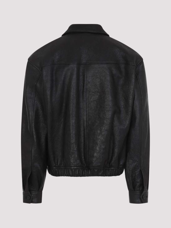 26SS 생로랑 버블 램스킨 쇼트 재킷 859948YCNF21000 Black - SAINT LAURENT