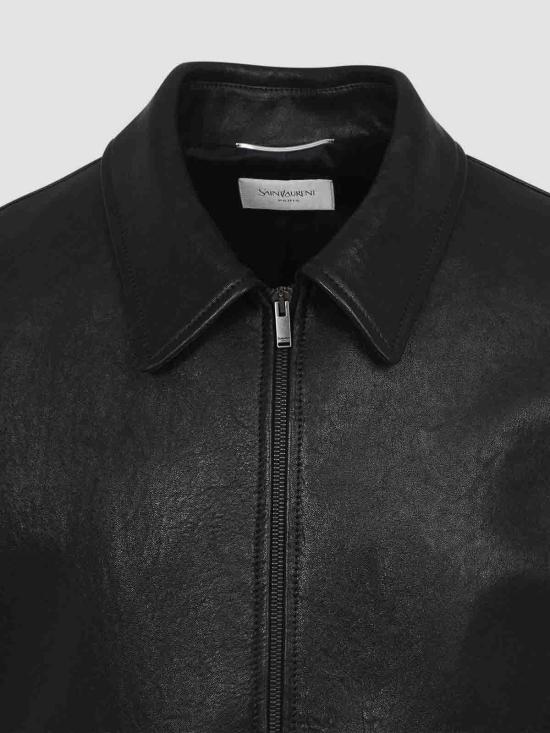 26SS 생로랑 버블 램스킨 쇼트 재킷 859948YCNF21000 Black - SAINT LAURENT