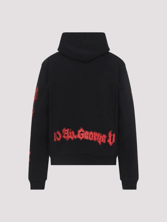 26SS 발렌시아가 후드 티셔츠 851238TUVD91000 Black - BALENCIAGA