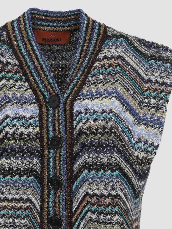 26SS 미소니 베스트 DS26SN0ZBC0068S91SD Blue - MISSONI