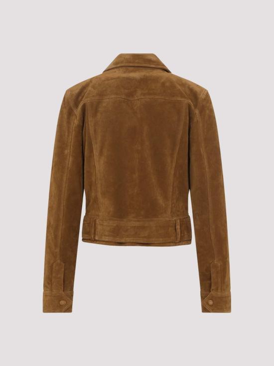 26SS 생로랑 무스탕 860867YC2AY2104 Brown - SAINT LAURENT