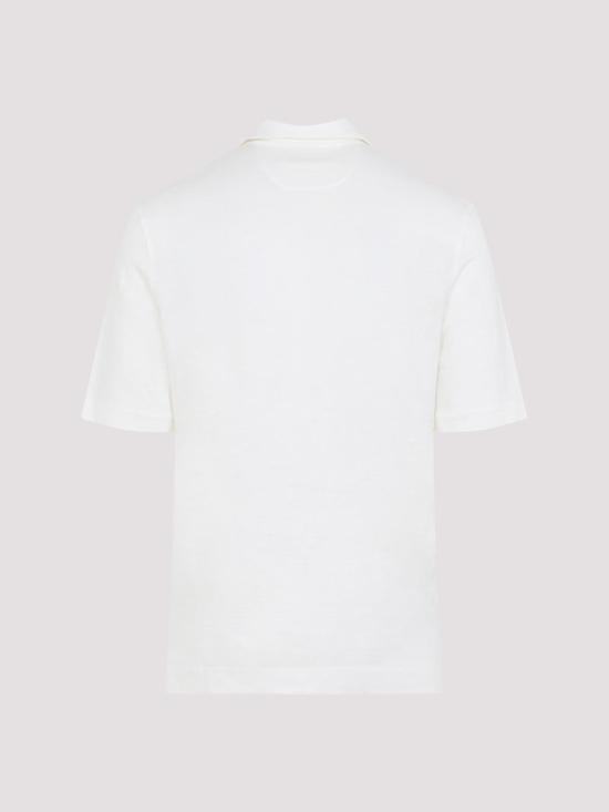 26SS 에르메네질도제냐 폴로 티셔츠 UH352A3H770N01 White - ERMENEGILDO ZEGNA