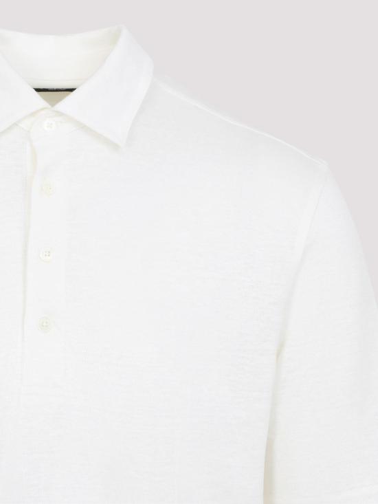 26SS 에르메네질도제냐 폴로 티셔츠 UH352A3H770N01 White - ERMENEGILDO ZEGNA