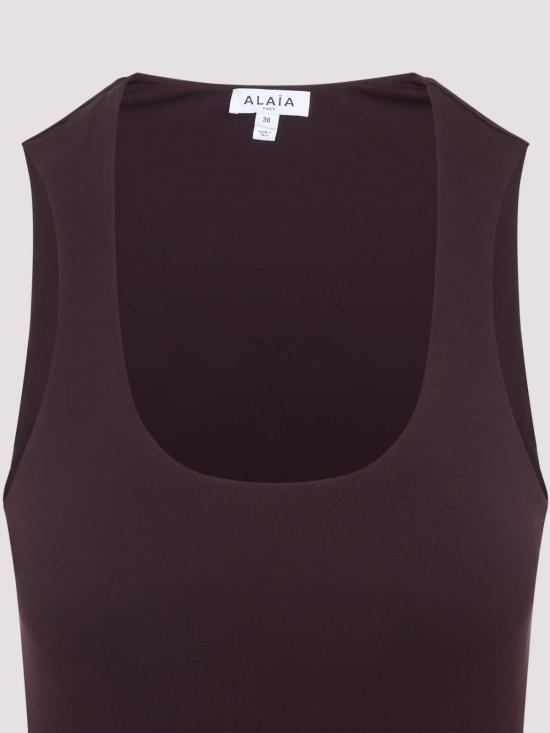 26SS 알라이아 미디 원피스 AA9R3005J090C332 Dark Red - ALAIA