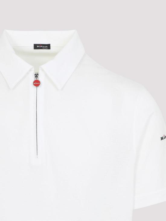 26SS 키톤 폴로 티셔츠 UMK087701001 White - KITON