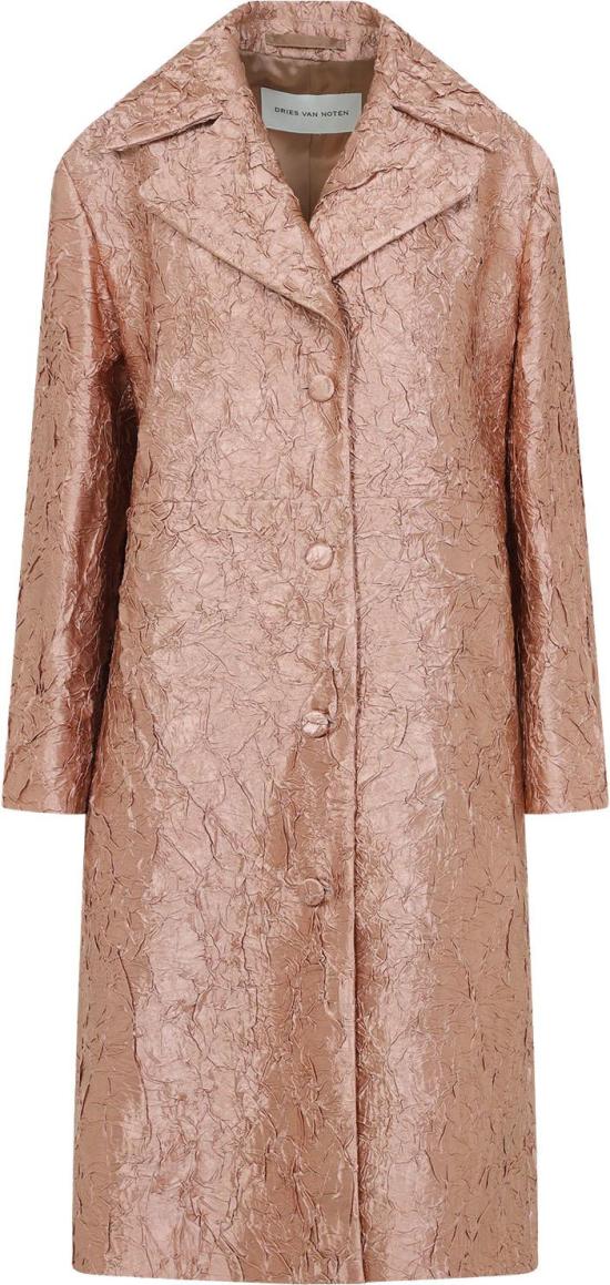  드리스 반 노튼 코트 2510102261428350PEACH DIVERS - DRIES VAN NOTEN