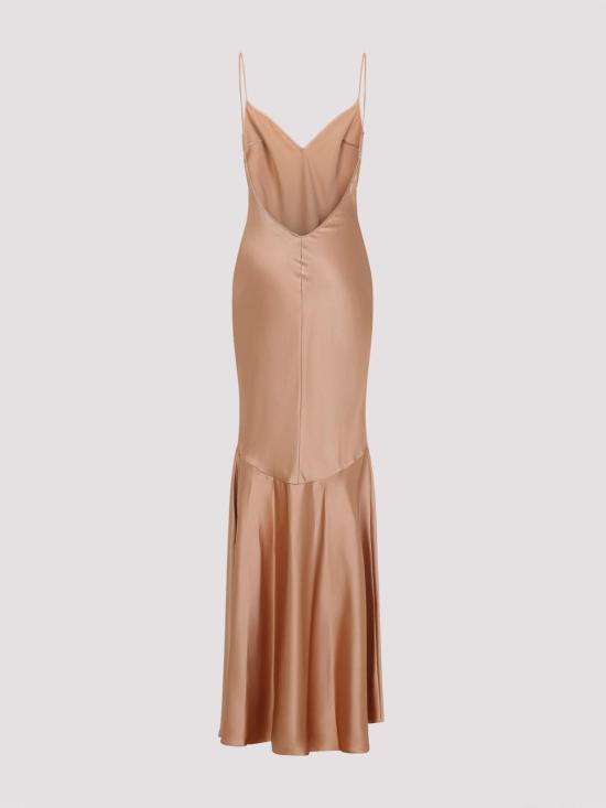 26SS 엘리자베타프랜치 롱 원피스 ABR3462E2EV8 Brown - ELISABETTA FRANCHI