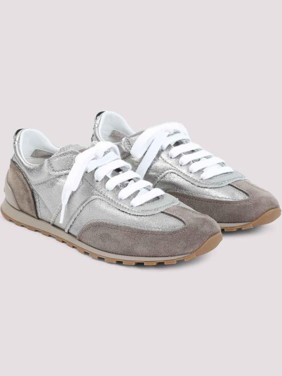 25FW 브루넬로 쿠치넬리 스니커즈 MZFAG3325PC8755 Grey - BRUNELLO CUCINELLI