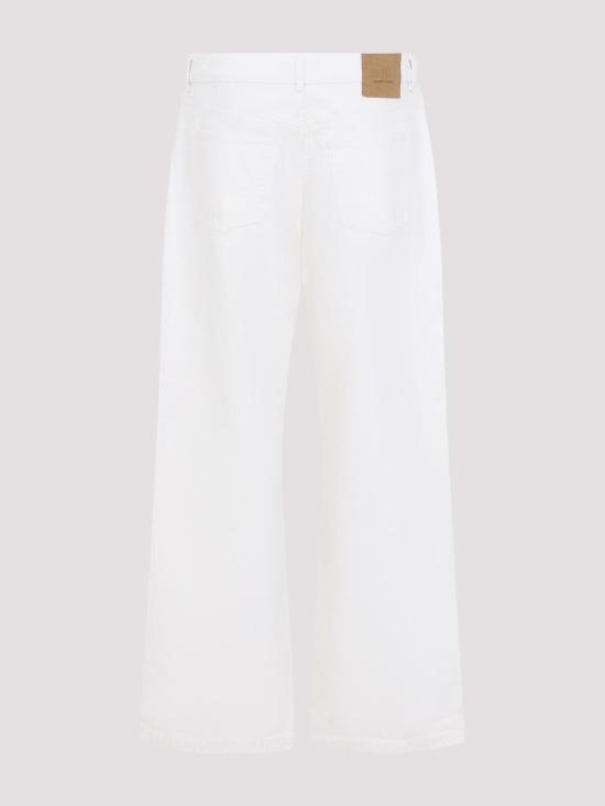 26SS 아미 코튼 라지 핏 진 HTR450DE0126136 White - AMI