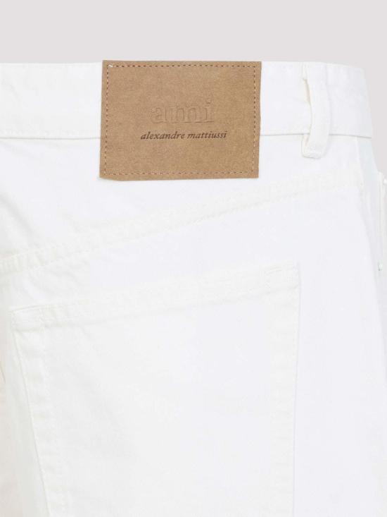 26SS 아미 코튼 라지 핏 진 HTR450DE0126136 White - AMI