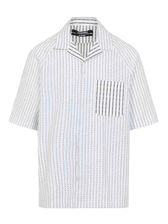 26SS 자크뮈스 Romarin 쇼트 슬리브 셔츠 SHM00573AW007781LY White