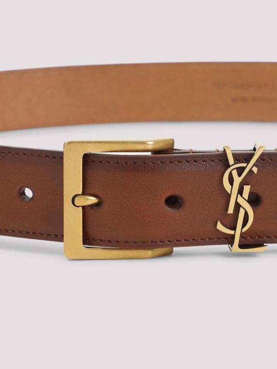 26SS 생로랑 가죽 벨트 864585AAEMM6039 Red - SAINT LAURENT