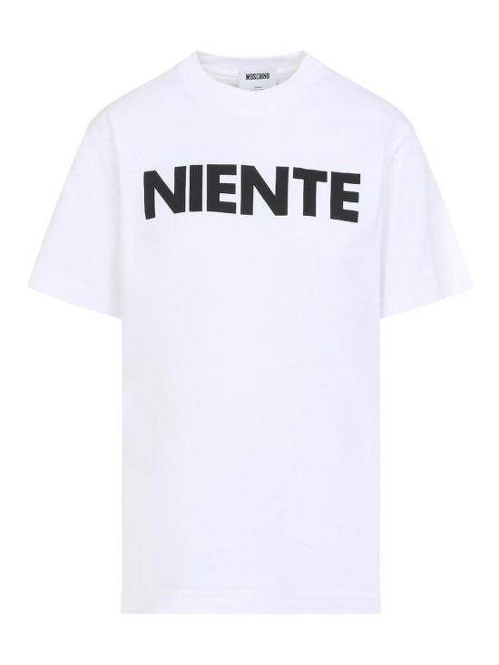 26SS 모스키노 반팔 티셔츠 261DA070804411001 White