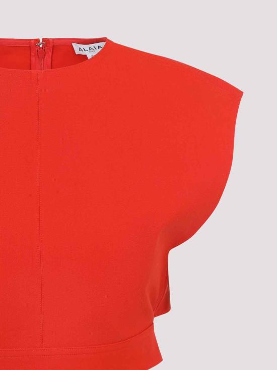 26SS 알라이아 민소매 티셔츠 AA9H1479W112C319 ORANGE - ALAIA