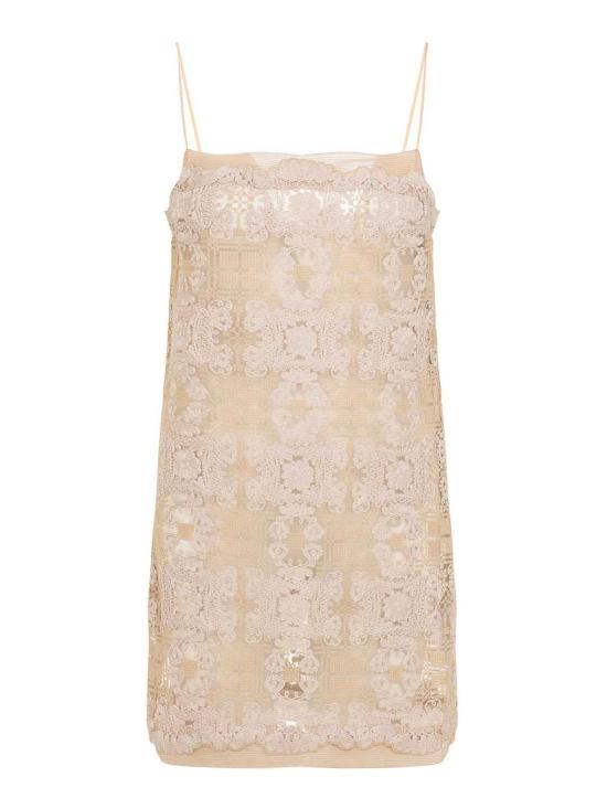 26SS 에르마노 설비노 숏 원피스 D482Q725UEOB4884 Beige