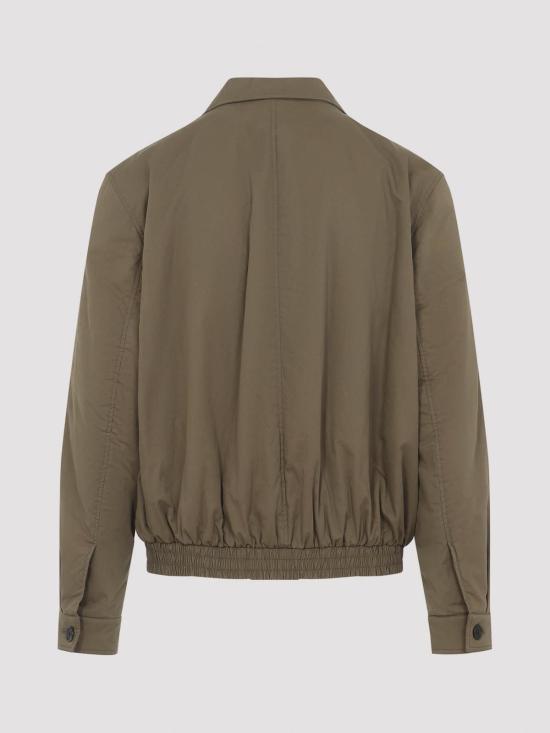 26SS 생로랑 코튼 저지 카산드라 쇼트 자켓 863380YZ9CV2412 Taupe - SAINT LAURENT