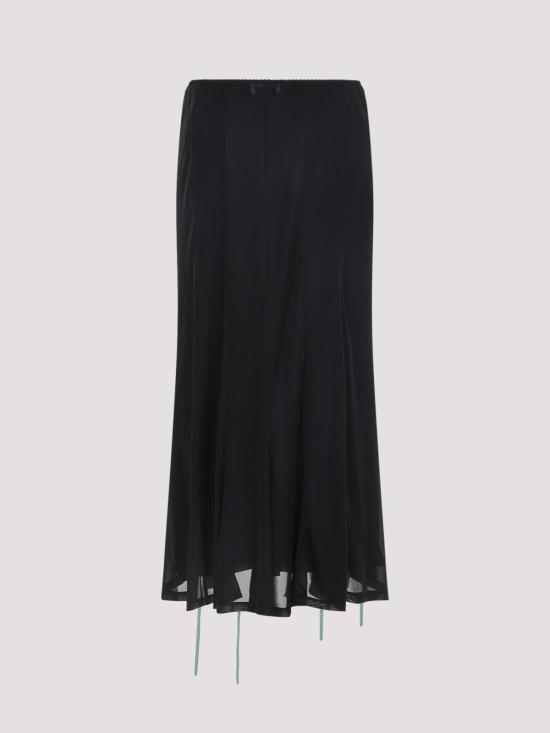 26SS 모스키노 롱 스커트 261DA012004461555 Black - MOSCHINO