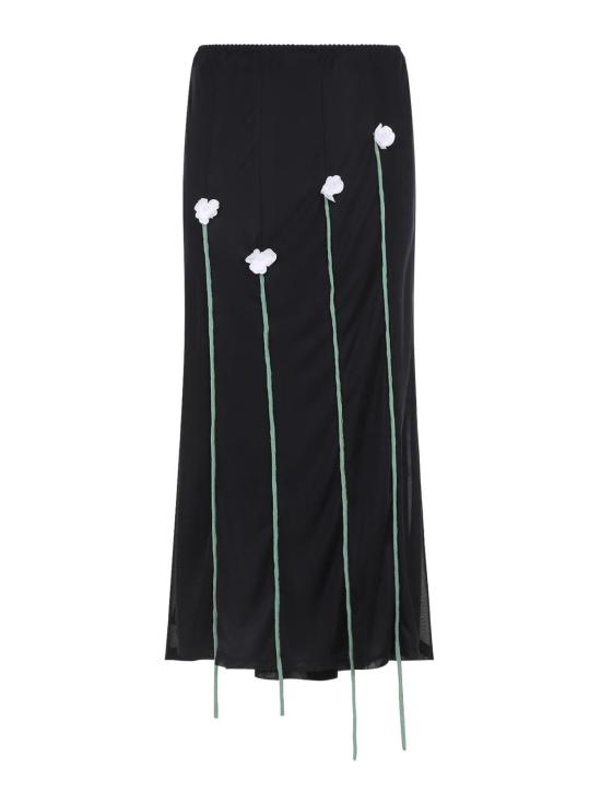 26SS 모스키노 롱 스커트 261DA012004461555 Black