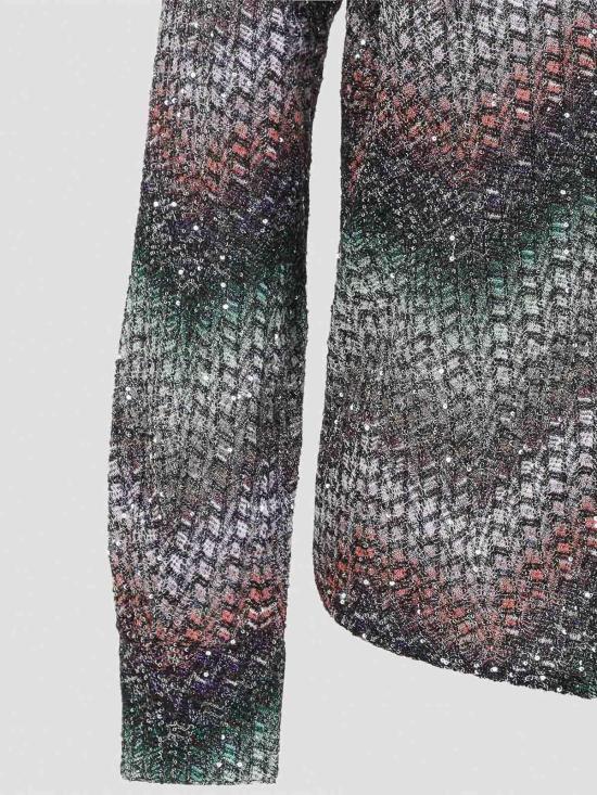 26SS 미소니 블라우스 DS26SJ0ZBC0065SMSNR Blue - MISSONI