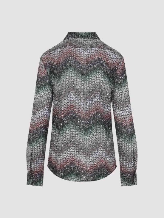 26SS 미소니 블라우스 DS26SJ0ZBC0065SMSNR Blue - MISSONI