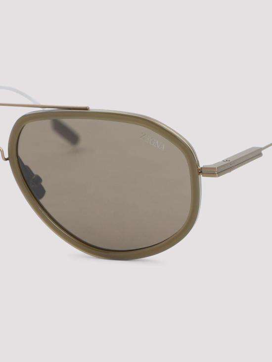 26FW 에르메네질도제냐 선글라스 EZ030598E Brown - ERMENEGILDO ZEGNA