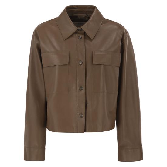 26FW 위켄드막스마라 가죽 자켓 2625446021600 BROWN