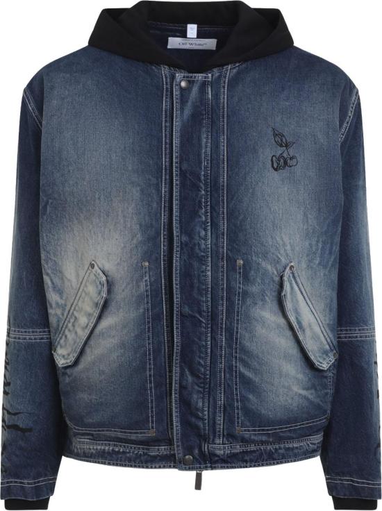 26SS 오프화이트 데님 자켓 44MYE09MS26D001422HIGHLIGHTEDMEDIUM DIVERS - OFF WHITE