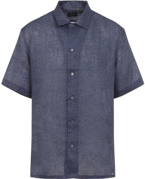 26SS 브리오니 반팔 셔츠 SCFR0LPD1144145NAVYPERWINKLE DIVERS