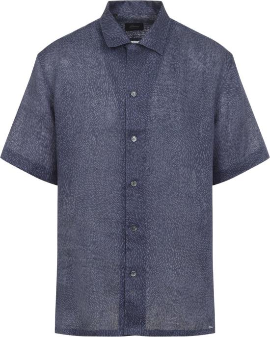 26SS 브리오니 반팔 셔츠 SCFR0LPD1144145NAVYPERWINKLE DIVERS - BRIONI