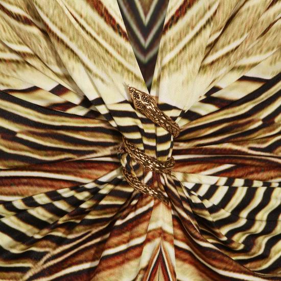 26SS 로베르토 카발리 롱 원피스 WWT113 JRS34D0980 NATURAL GOLD - ROBERTO CAVALLI