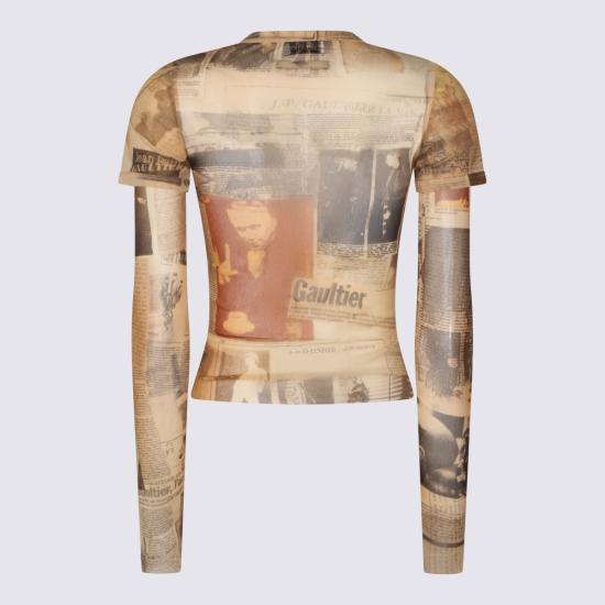 26SS 장 폴 고티에 긴팔 티셔츠 TO416 M013P030830 ECRU LIGHTGREY RED - JEAN PAUL GAULTIER