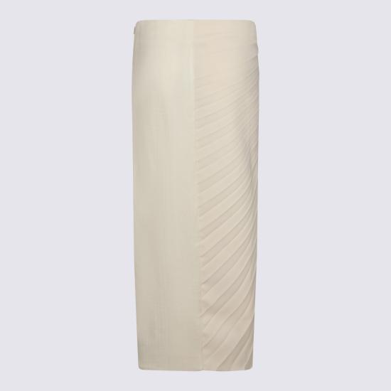 26SS 로베르토 카발리 롱 스커트 WWT300 KU02109088 IVORY - ROBERTO CAVALLI